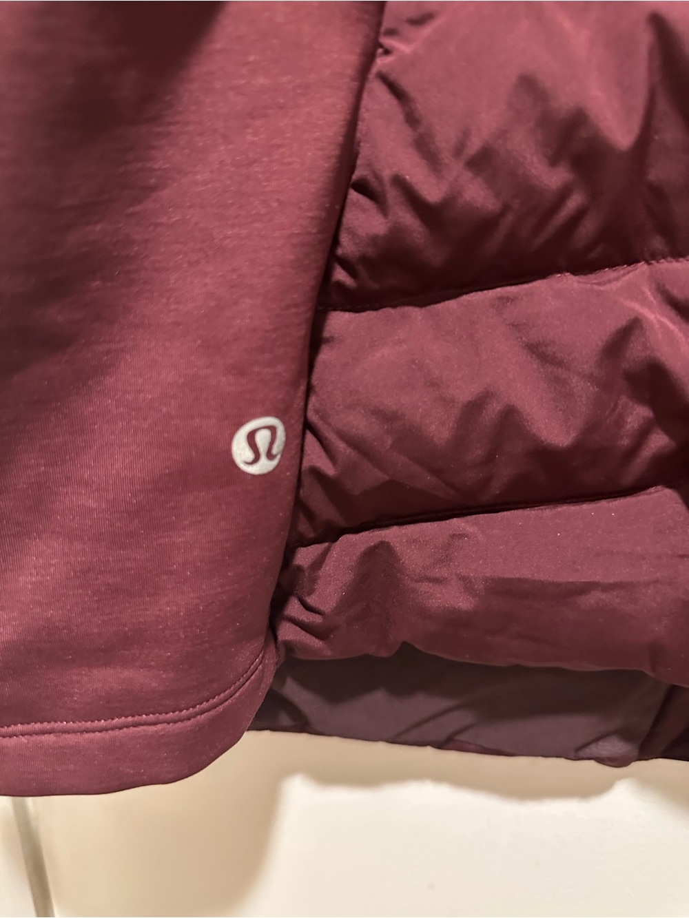 Lululemon Sleeveless Quilted Vest - Burgundy sleeveless size 12 - Picture 3 of 4